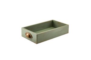 GenWare Green Wash Acacia Wood Display Drawer GN 1/3 - WDD-3218GR - 1