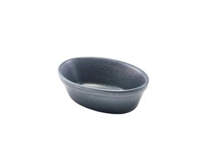 Forge Graphite Stoneware Oval Pie Dish 16cm (Pack of 6) - CT-PD16G - 1