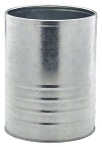Galvanised Steel Can 11cm Dia x 14.5cm (Pack of 12) - GSC11 - 1