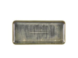 Terra Porcelain Matt Grey Narrow Rectangular Platter 31 x 14cm (Pack of 6) - NR-PMG30 - 3