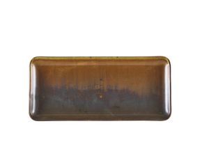 Terra Porcelain Rustic Copper Narrow Rectangular Platter 31 x 14cm (Pack of 6) - NR-PRC30 - 1