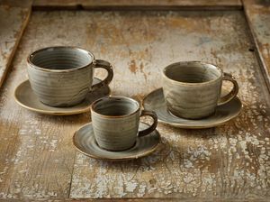 Terra Porcelain Grey Coffee Cup 22cl/ 7.75oz (Pack of 6) - CUP-PG23 - 3