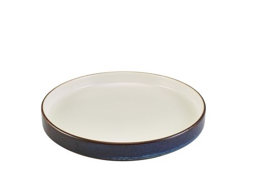 Terra Porcelain Aqua Blue Two Tone Presentation Plate 26cm (Pack of 6) - PRT-PBL26 - 1