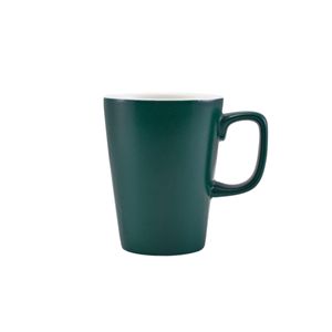GenWare Porcelain Matt Teal Latte Mug 34cl/ 12oz (Pack of 6) - 322135MT - 1