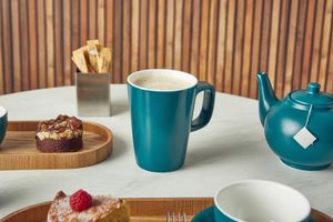 GenWare Porcelain Matt Teal Latte Mug 34cl/ 12oz (Pack of 6) - 322135MT - 3
