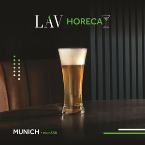 Munich Pilsner Beer Glass 38cl/ 13.25oz (Pack of 12) - MUN338KH - 3