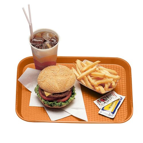 Cambro Orange Fast Food Tray 410x300mm - 2