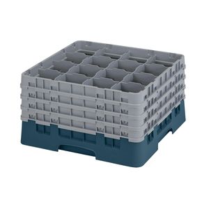 Cambro H238mm Teal 16 Compartment Camrack - 1