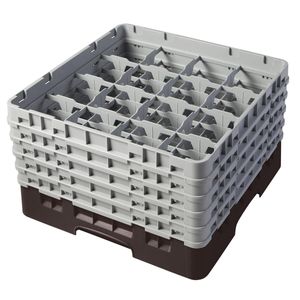 Cambro H257mm Brown 16 Compartment Camrack - 1