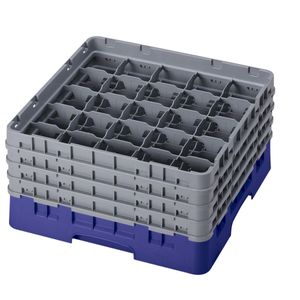 Cambro H215mm Navy 25 Compartment Camrack - 1