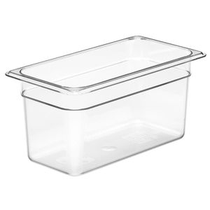 Cambro 150mm Deep 1/3 Clear Polycarbonate GN Pan - 1