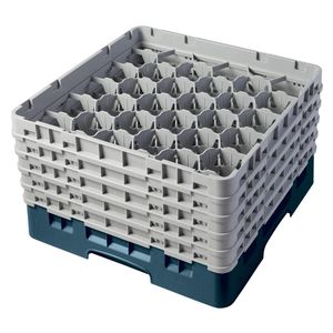 Cambro H257mm Teal 30 Compartment Camrack - 1