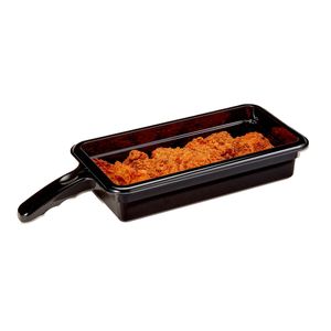 Cambro Single Handled High Heat 1/3 Food Pan Black - 1