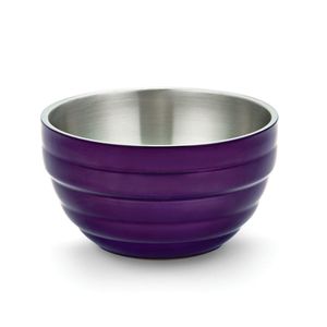 Vollrath 1.6L Purple Round Insulated Bowl - 1