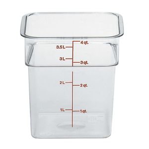 Cambro 3.8L Camwear CamSquare - 1