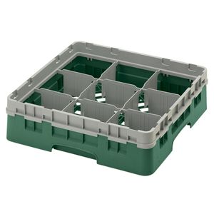 Cambro H92mm Green 9 Compartment Camrack - 1