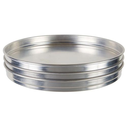 Winco 12 Stackable Aluminium Pizza Pan - 2