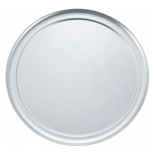 Winco 16 Wide-Rim Aluminium Pizza Pan - 1