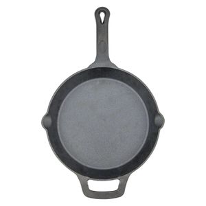 Winco 255mm Cast Iron Skilletwith Helper Handle - 1