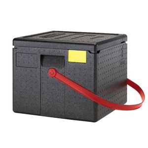 Cambro GoBox™ Top Loading 6 Pizza Box Red Strap - 1