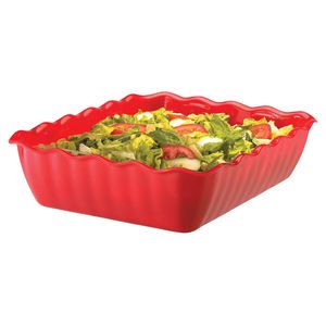 Cambro 4.6L Red Deli Crock - 3