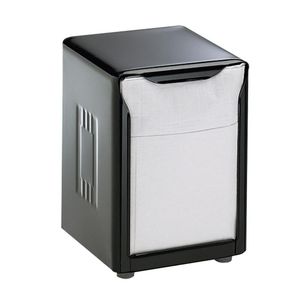 San Jamar Black Lowfold Tabletop Napkin Dispenser - 1