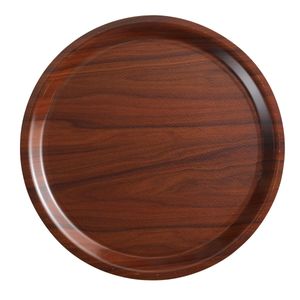 Cambro Walnut Mykonos Tray Diameter380mm - 1