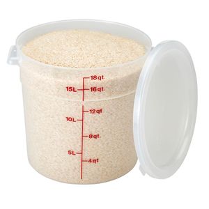Cambro 17.2L Polypropylene Translucent Round - 3
