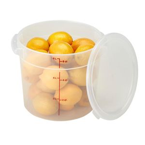 Cambro 5.7 - 7.6L Polyproplene Translucent Round Lid - 3