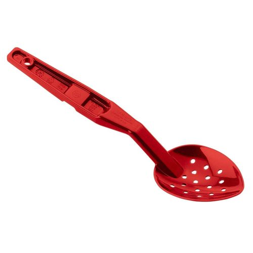 Cambro Red Perforated Serving Spoon - 1