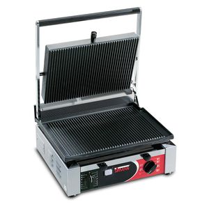 Sirman Cort Large Ribbed Single Panini Grill - 1