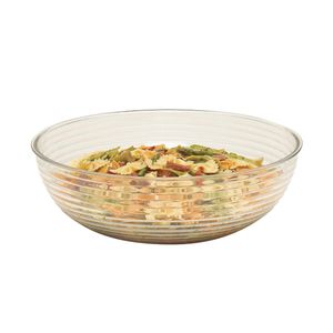 Cambro 3L Clear Polycarbonate Ribbed Bowl - 1