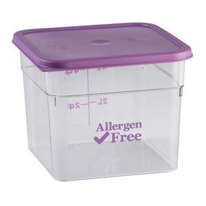 Cambro 5.7 - 7.6L Allergen Square Seal Cover - 3