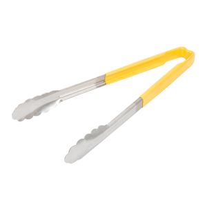Vollrath Yellow One-piece Kool-Touch Utility Grip Tong 305mm - 1