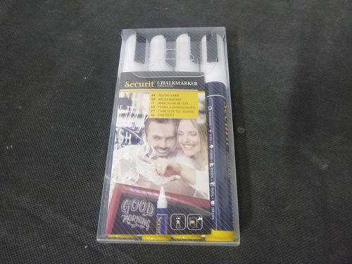 Chalkmarkers 4 Pack White Medium - SMA510-V4-WT - 2