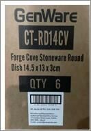 Forge Cove Stoneware Round Dish 14.5 x 13 x 3cm (Pack of 6) - CT-RD14CV - 8