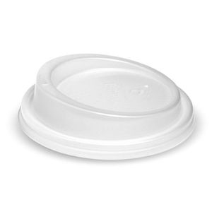 BioPak 90mm Large Clear PLA BioCup Lid (Pack of 1,000) - BCL-12PLA-C-UK - 1
