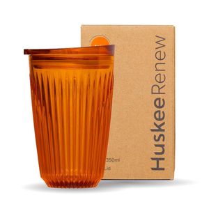 BioPak 12oz HuskeeRenew Amber (X12) (Pack of 12) - HT12PA12-R-UK - 1