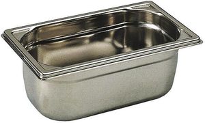 Bourgeat Stainless Steel Gastronorm Container - Without Handles - Gn 1/4 Depth 20cm - 12439-03 - 1