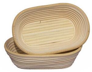Oval Moulded Rattan Banneton Basket 20x12cm - 12001-01 - 1