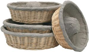 Ring Wicker Banneton Basket With Liner 32cm 1 Kg - 10779-02 - 1