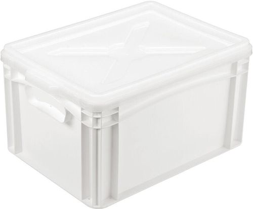 Polyethylene Stackable Container White 400x300 Polyethylene Height 10cm 10 L - 11340-02 - 1