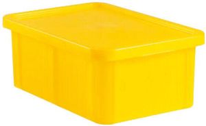 Haccp Coloured Containers With Lid 600x400 Height 23cm 35 Yellow - 11310-09 - 1
