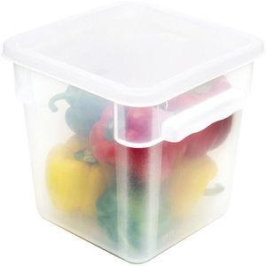 Square Polypropylene Containers 22.5x22.5cm Height 23cm 8 - 11295-05 - 1
