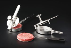 Stainless Steel Burger Press 150 G Oval 11.5x8cm - 11053-02 - 1