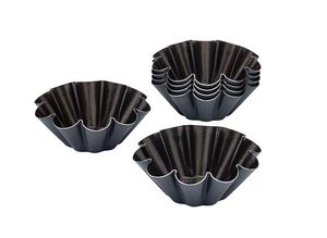 Exopan 12 Exopan Brioche Moulds 10 Ribs 7.5cm - 10933-01 - 1