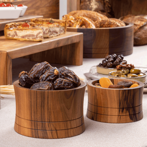 Bonzer Buffet Concave Bowl - Medium - Walnut Ø14 x H 9 cm - 13095-08 - 3