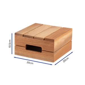 Bonzer Crate Riser - Medium - Oak 20 x 20 x H 10.5 cm - 13099-10 - 3