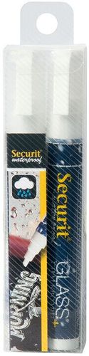 Pack Of 2 Chalk Pens 2-6 Mm Tip White - 012019 - 1