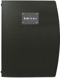 Rio Menu Cover A4 Black - 012414 - 1